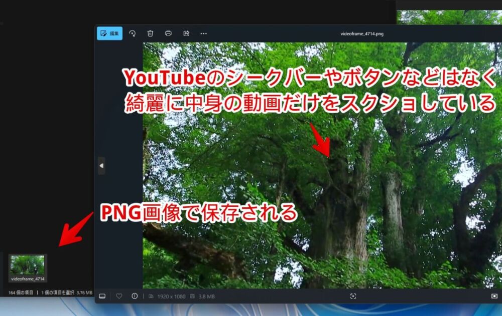 PC版「Google Chrome」でYouTubeの動画フレームをスクリーンショット撮影する手順画像3