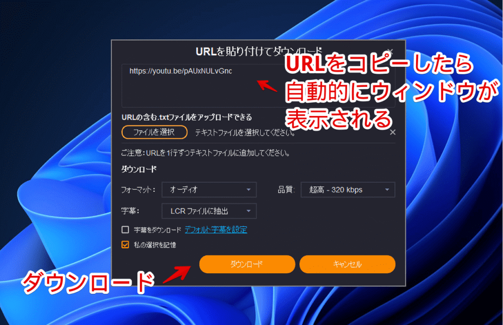 ブラウザでコピーしたURLから「Y2Mate Video Downloader」でダウンロードする手順画像2