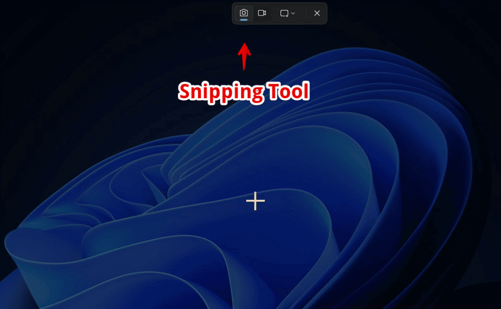 「Snipping Tool（Windows+Shift+S）」を起動している画像